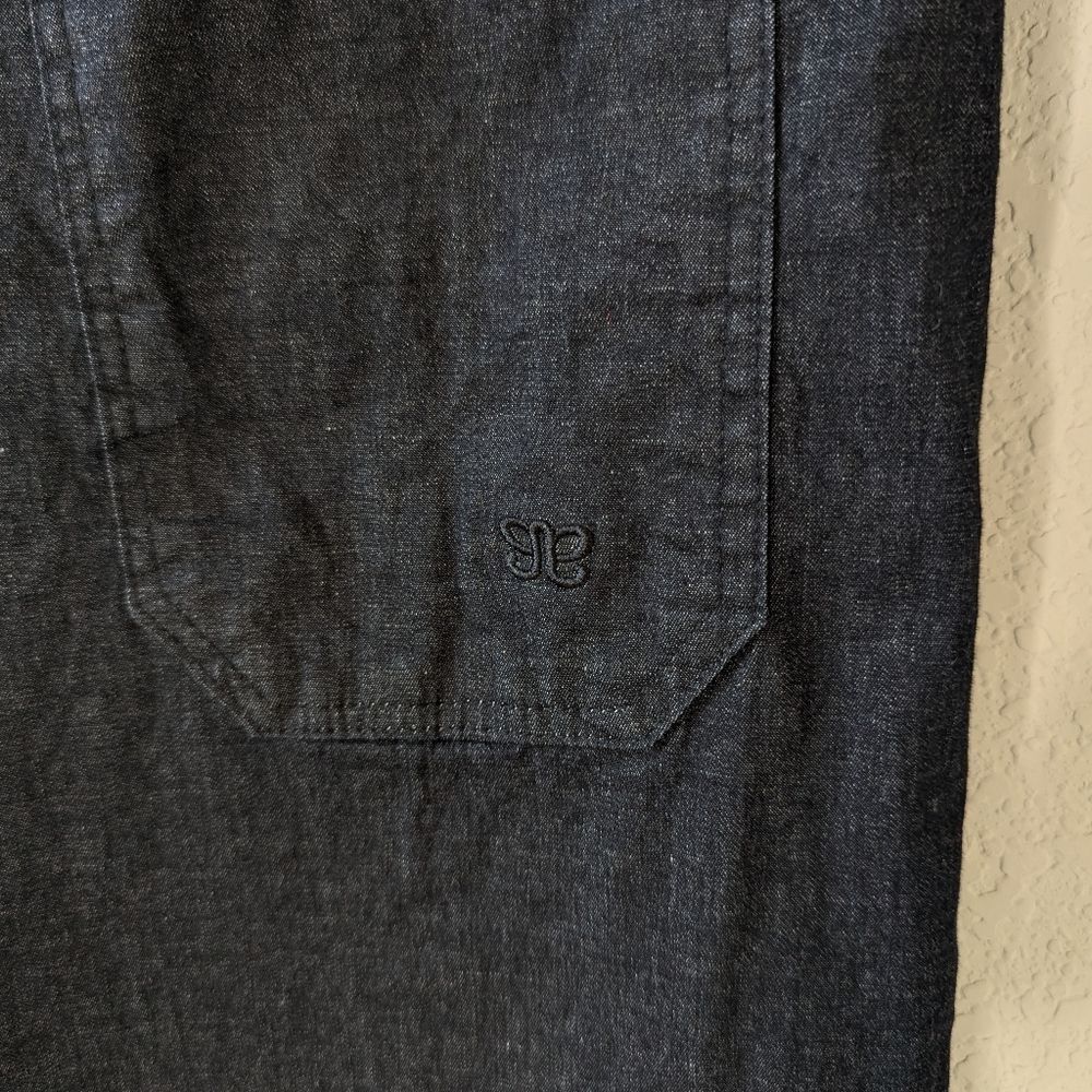 Albion Fit Hamptons Jumpsuit XS Black  Canvas Zip Front Short Sleeve - Picture 6 of 9